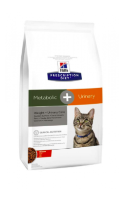 HILLS PD Cat Metab.+Urinary 1.5kg-наднормено тегло и струвитни камъни при котки