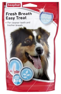 Beaphar Fresh Breath Easy Treat хапки за свеж дъх и чисти зъби, 150 г