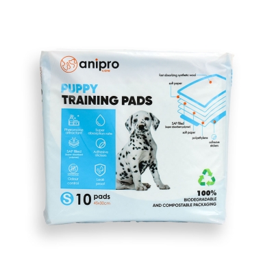anipro Puppy Pads хигиенни подложки пелени за кучета, размер S 45x30 см