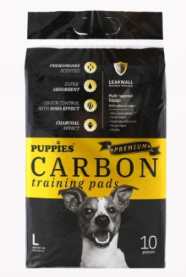 Puppies Carbon - хигиенни подложки с активен въглен, различни размери, 10 броя