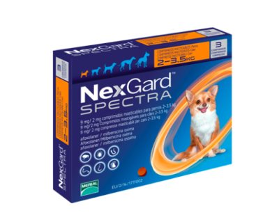 【NexGard Spectra】- таблетки против кърлежи и бълхи за кучета - цена за 1 таблетка