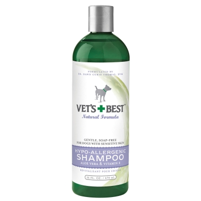 Шампоан за кучета Vet’s Best Natural Hypo-Allergenic за чувствителна кожа, 470 мл