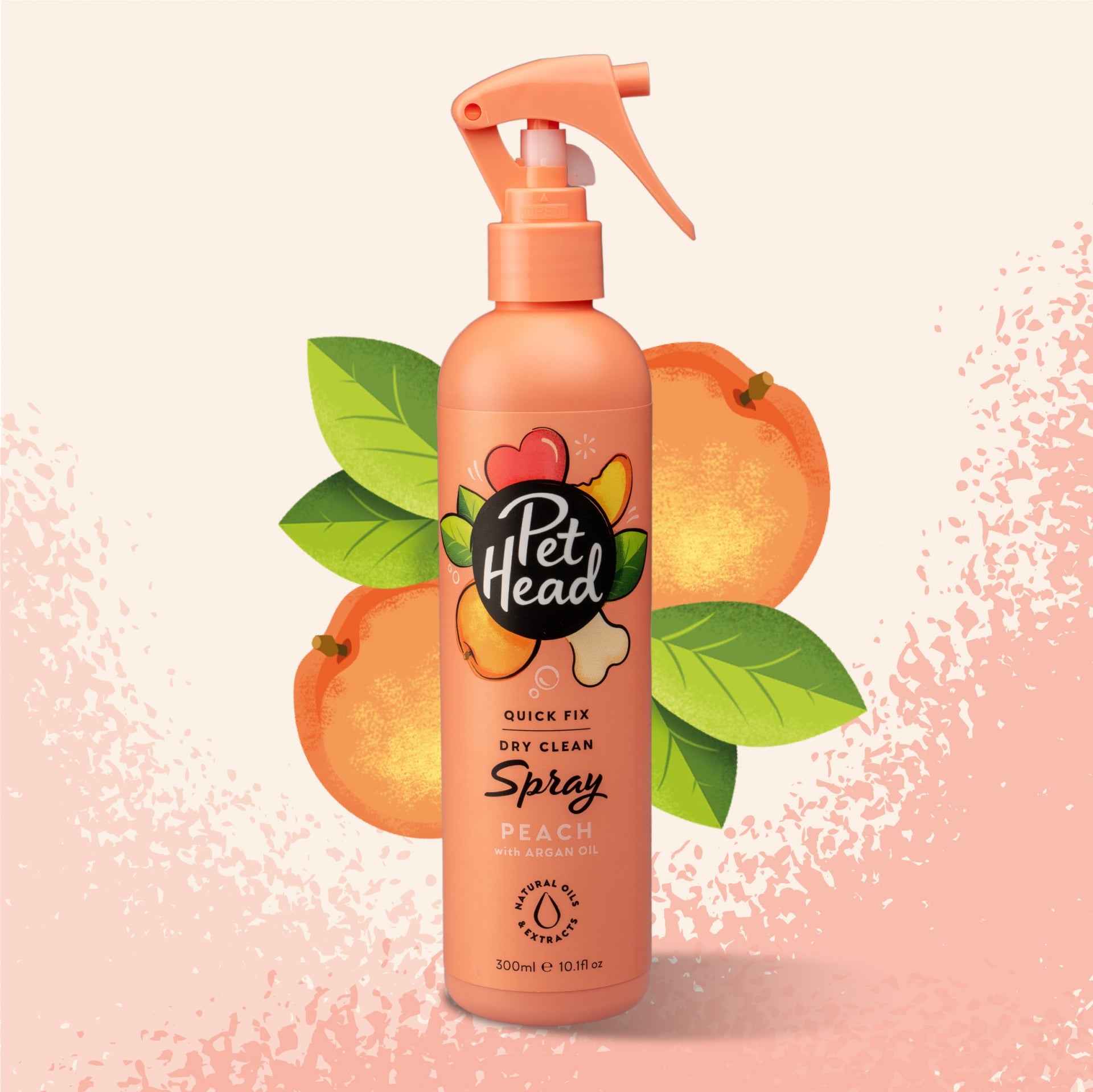 Pet Head Quick Fix сух шампоан с праскова и арганово масло, без ...