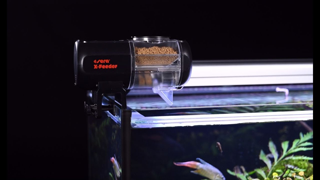 sera X-Feeder иновативна автоматична хранилка за риби за храна на люспи и гранули