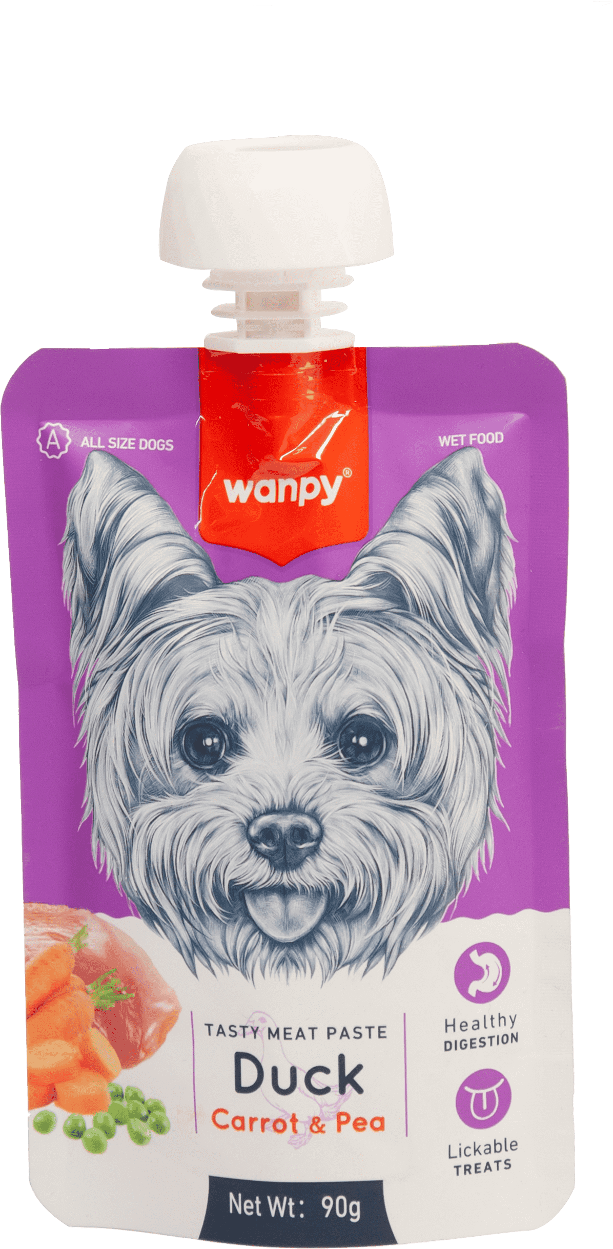 Wanpy Tasty Dog - месна паста, лакомство за кучета, 90 г | DrAntonov.bg