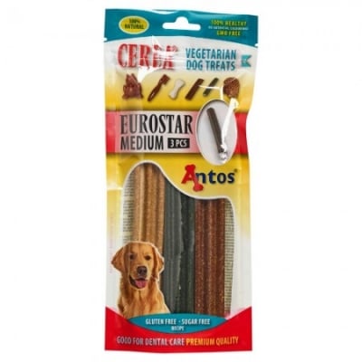 Antos Cerea Eurostar Medium дентални пръчици 18 см, 190 г / 3 бр плик, Брой