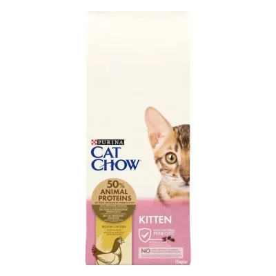PURINA CAT CHOW KITTEN - суха гранулирана храна за малки котенца, с пилешко месо