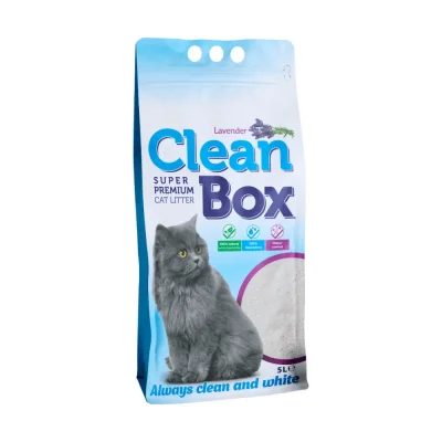 Clean Box Super Premium Котешка постелка 5л лавандула / 4 бр. СТЕК
