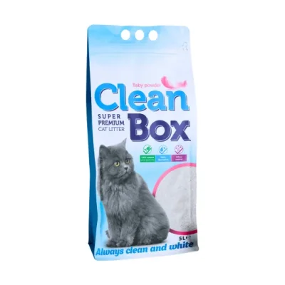 Clean Box Super Premium Котешка постелка 5 л бебешка пудра / 4 бр. СТЕК
