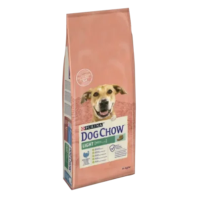 PURINA DOG CHOW Light - суха гранулирана храна за кастрирани кучета или с наднормено тегло, с пуешко месо