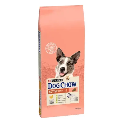 PURINA DOG CHOW ACTIVE - суха гранулирана храна за кучета с повишена активност, с пилешко месо