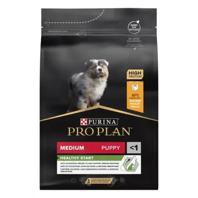 Purina Pro Plan Medium Puppy - суха храна за малки кученца от средни породи, с високо съдържание на пилешко