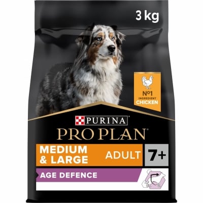 Purina Pro Plan Аdult Medium&Large Age Defence - суха храна за възрастни кучета от средни и едри породи, с високо съдържание на пилешко