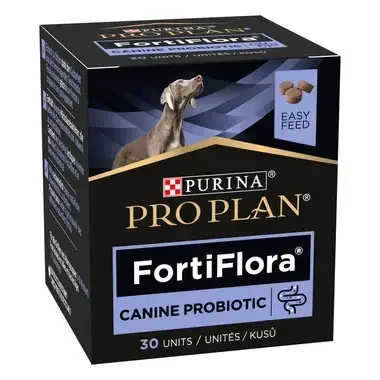 Purina Fortiflora Canine Probiotic - пробиотични дъвчащи таблетки за кучета, 30 таблетки