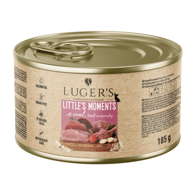 Luger`s Dog храна за дребни породи кучета с телешко и домати, 185 г, 6 бр./стек, Брой