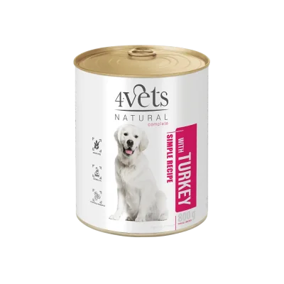 4Vets Dog Natural консервирана храна за кучета, различни вкусове, 800 г 
