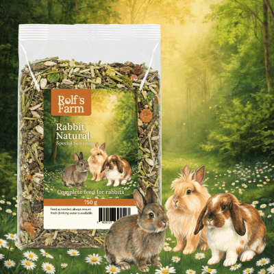 Rolf's Farm Rabbit Natural Mix - пълноценна натурална храна за зайци, 750 г