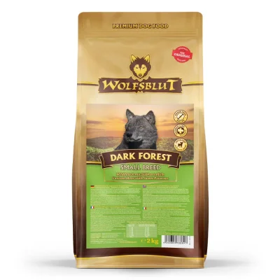 Wolfsblut Dark Forest Small Breed - суха гранулирана храна за дребни породи кучета, без зърно, с дивечово месо и сладки картофи