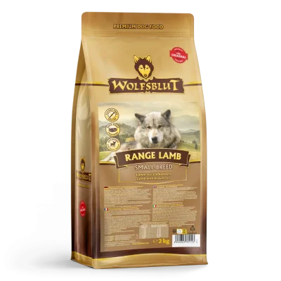 Wolfsblut Range Lamb Small Breed - суха гранулирана храна за дребни породи кучета, без зърно, с агнешко и ориз, 2 кг