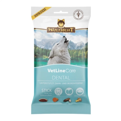 Wolfsblut VetLine Dental - дентални лакомства за кучета, с патешко, мента и джинджифил, 180 г