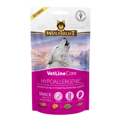Wolfsblut VetLine Hypoallergenic - хипоалергенно лакомство, за кучета с алергии и непоносимости (монопротеинова рецепта), 100 г