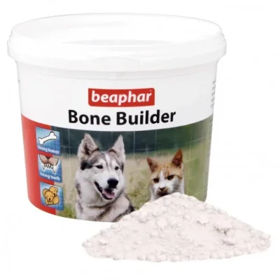 Beaphar Bone Builder – хранителна добавка за кучета и котки, с калций и фосфор, 500 г