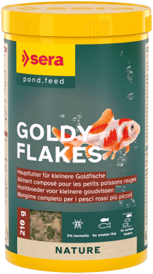 sera Goldy Nature 1000 мл / 210 г - натурална храна за златни рибки