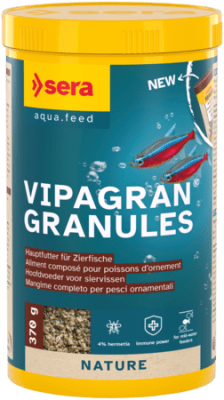 sera Vipagran Granules 1000 мл / 370 г - основна храна за рибки от средния слой
