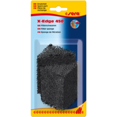 sera filter sponge, black for X-Edge 450 – резервна гъба за филтър за ъгъл - 2 бр.
