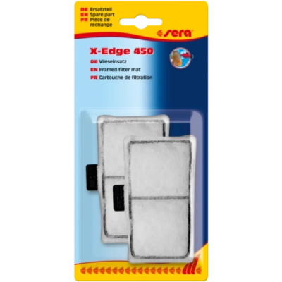 sera framed filter mat, white for X-Edge 450 – филтърна подложка за филтър за ъгъл - 2 бр.