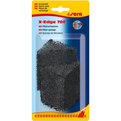 sera filter sponge, black for X-Edge 700 – резервна гъба за филтър за ъгъл - 2 бр.