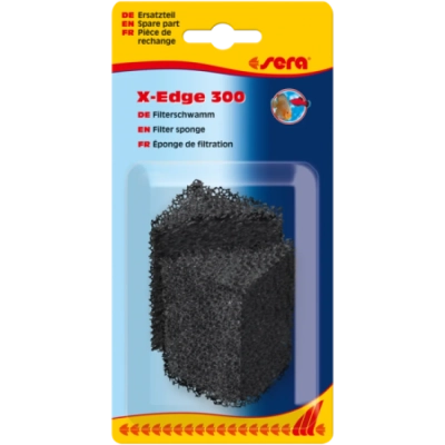 sera filter sponge, black for X-Edge 300 – резервна гъба за филтър за ъгъл - 2 бр.