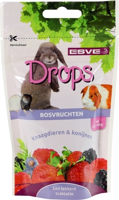 ESVE Drops - дропс за гризачи и зайци, с горски плодове, 75 г