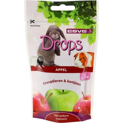 ESVE Drops - дропс за гризачи и зайци, със сушени ябълки, 75 г