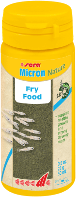 sera Micron Nature - храна на прах за новородени и новоизлюпени рибки, подходяща за развъждане, 50 мл