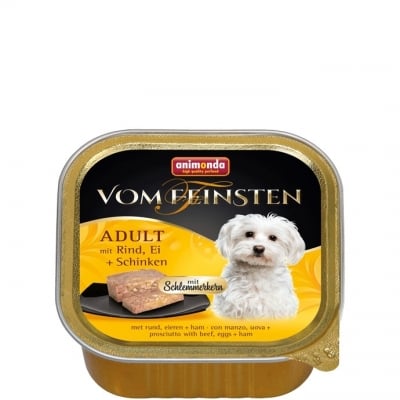 Animonda Vom Feinsten - Пастет за кучета с говеждо, яйца и шунка, 150 г