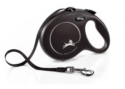 flexi Classic L - лента, автоматичен повод за куче, 5 м до 50 кг, черно, Брой
