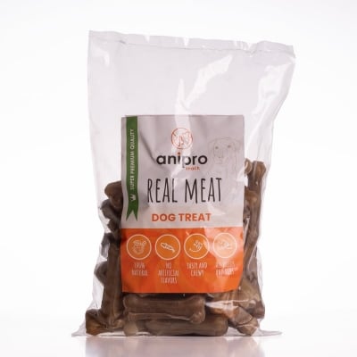 anipro Real Meat кокал от телешка кожа, 7.5 см, 20 - 25 г, Стек
