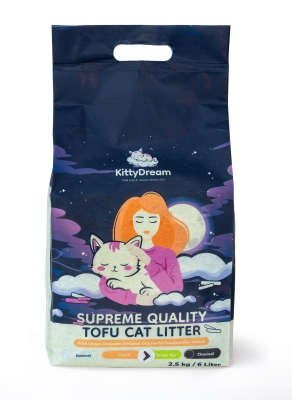 KittyDream соева котешка тоалетна аромат НАТУРАЛ, 2.5кг / 6л, Брой