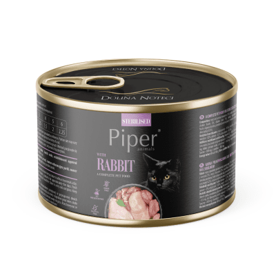 Piper Cat – консервирана храна за кастрирани котки, различни вкусове, 12х185 г