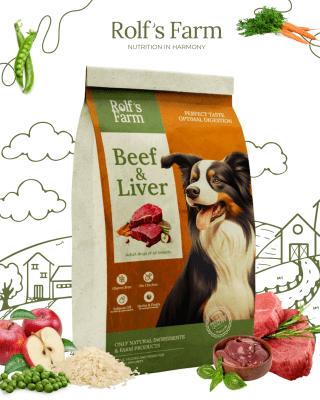 Rolf’s Farm Adult Beef&Liver – храна за кучета над 1 година с говеждо и дроб
