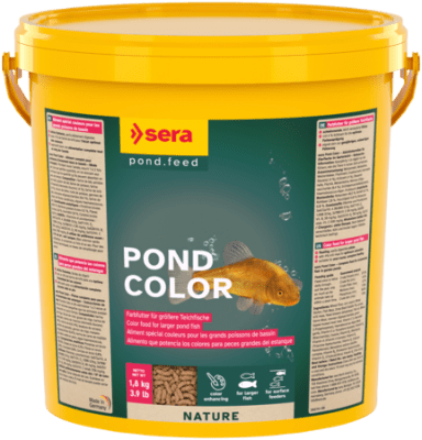 sera Pond Color Sticks Nature - храна на гранули за по-големи езерни риби, подсилва цветовете