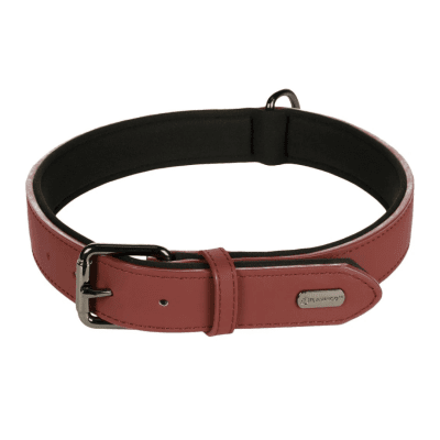 Flamingo Leather collar - нашийник за кучета, 10мм х 21/26см червен