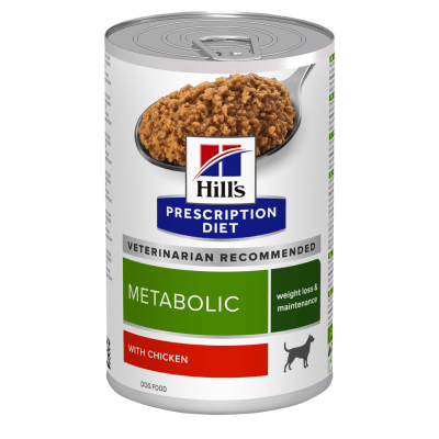 Hill's Prescription Diet Canine Metabolic - лечебна консервирана храна за кучета с наднормено тегло, ново поколение диета