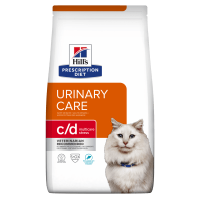 Hill's Prescription Diet Feline c/d Multicare - лечебна суха храна за котки страдащи от идиопатичен цистит и за профилактика на уролити, океанска риба