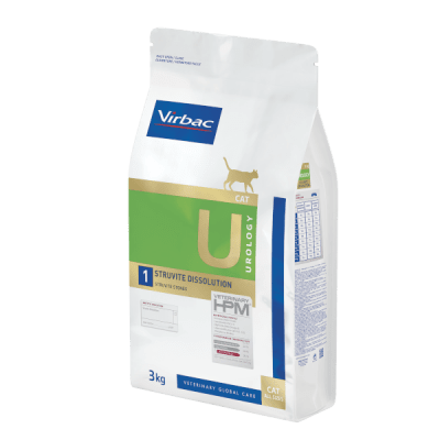 Virbac VETERINARY HPM DIET Cat Urology Struvite Dissolution - диетична храна за котки за разтваряне на струвитни и превенция на оксалатни камъни