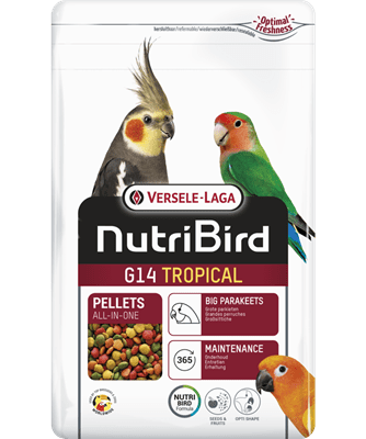 Versele-Laga NUTRIBIRD G14 Tropical - пълноценна екструдирана храна за средни папагали