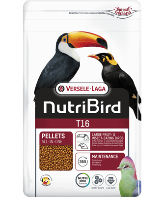 Versele-Laga NUTRIBIRD Т16 - пълноценна екструдирана храна за тукани и други големи плодоядни птици