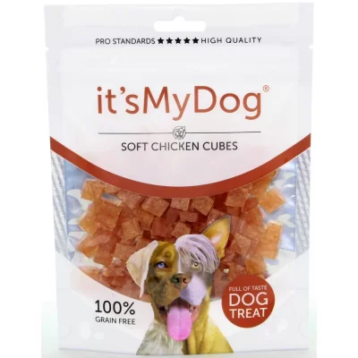 Its My Dog Chicken Soft Cubes Grain Free - меки кубчета пилешко 85 г, без зърно, Брой