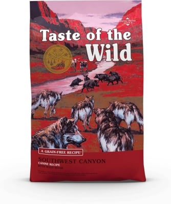 Taste of the Wild Southwest Canyon Canine - суха храна за кучета с месо от глиган, без зърно